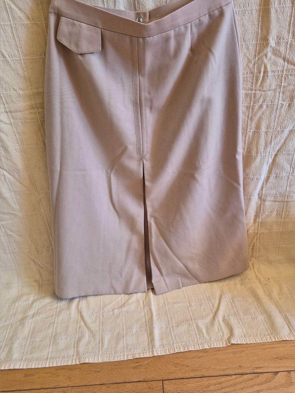 Vintage A-Line Beige Skirt By Ravens